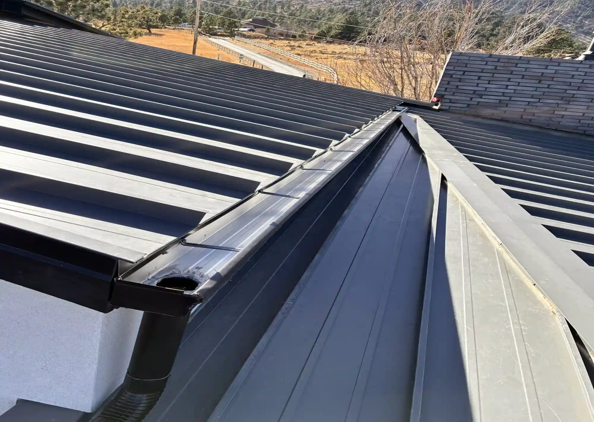 Gutter and downspout installation